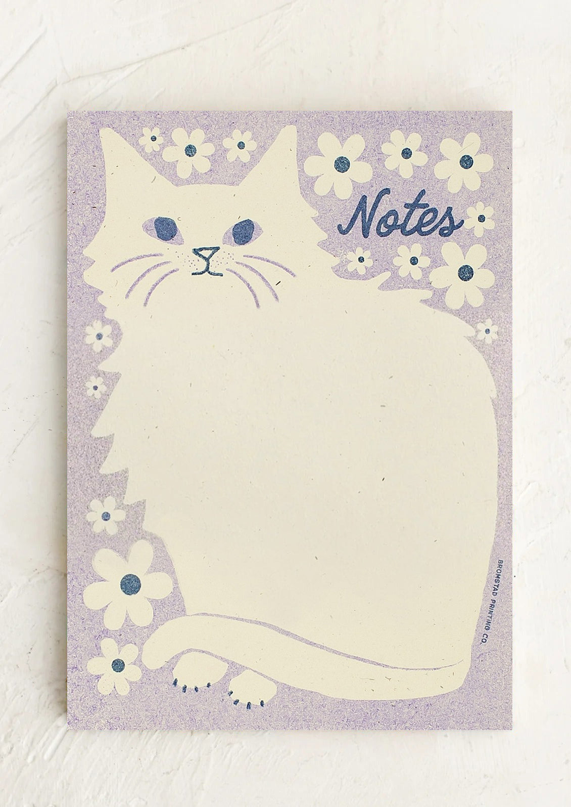 Notepad with a cat illustration and 'Notes' text on a purple background