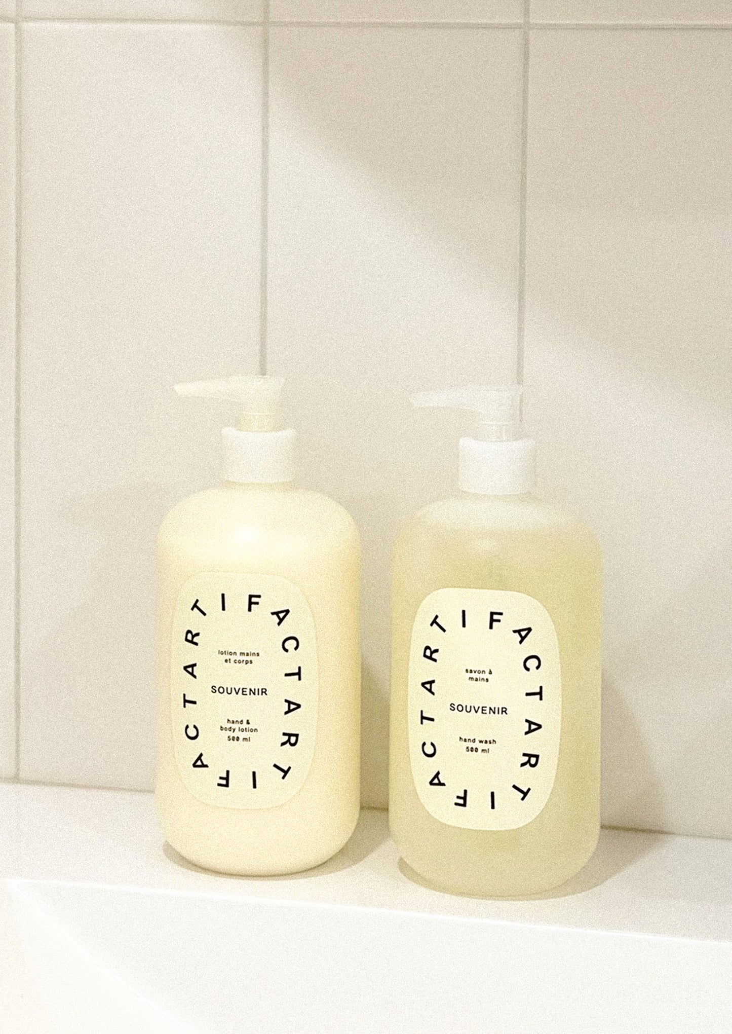 A pump bottle of liquid gel hand soap.