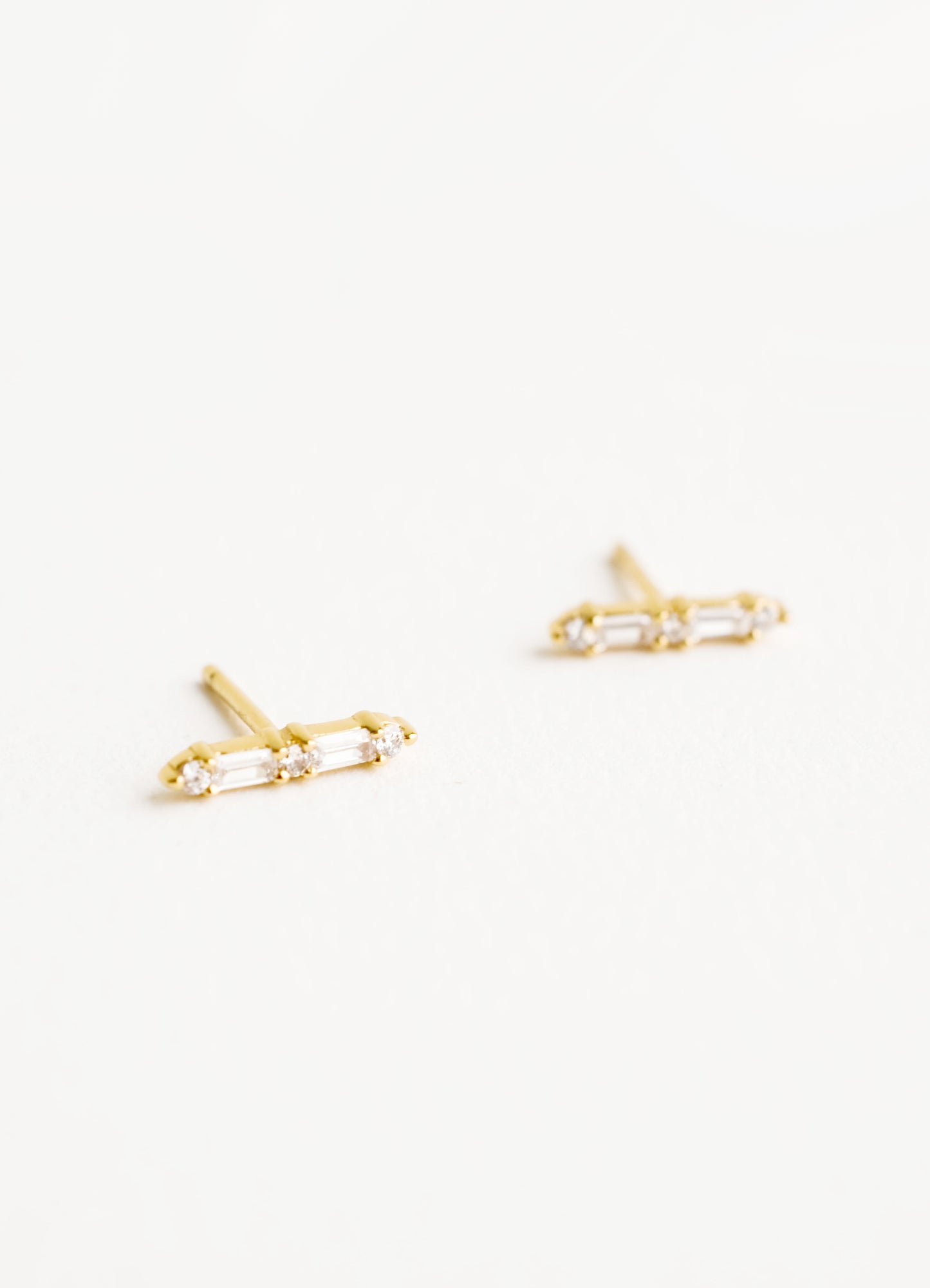 Virtue Baguette Stud Earrings