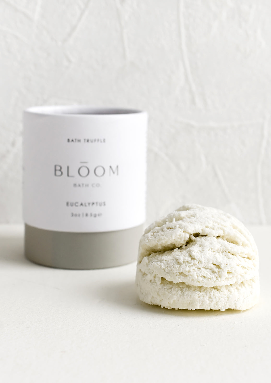 A green eucalyptus bath truffle.
