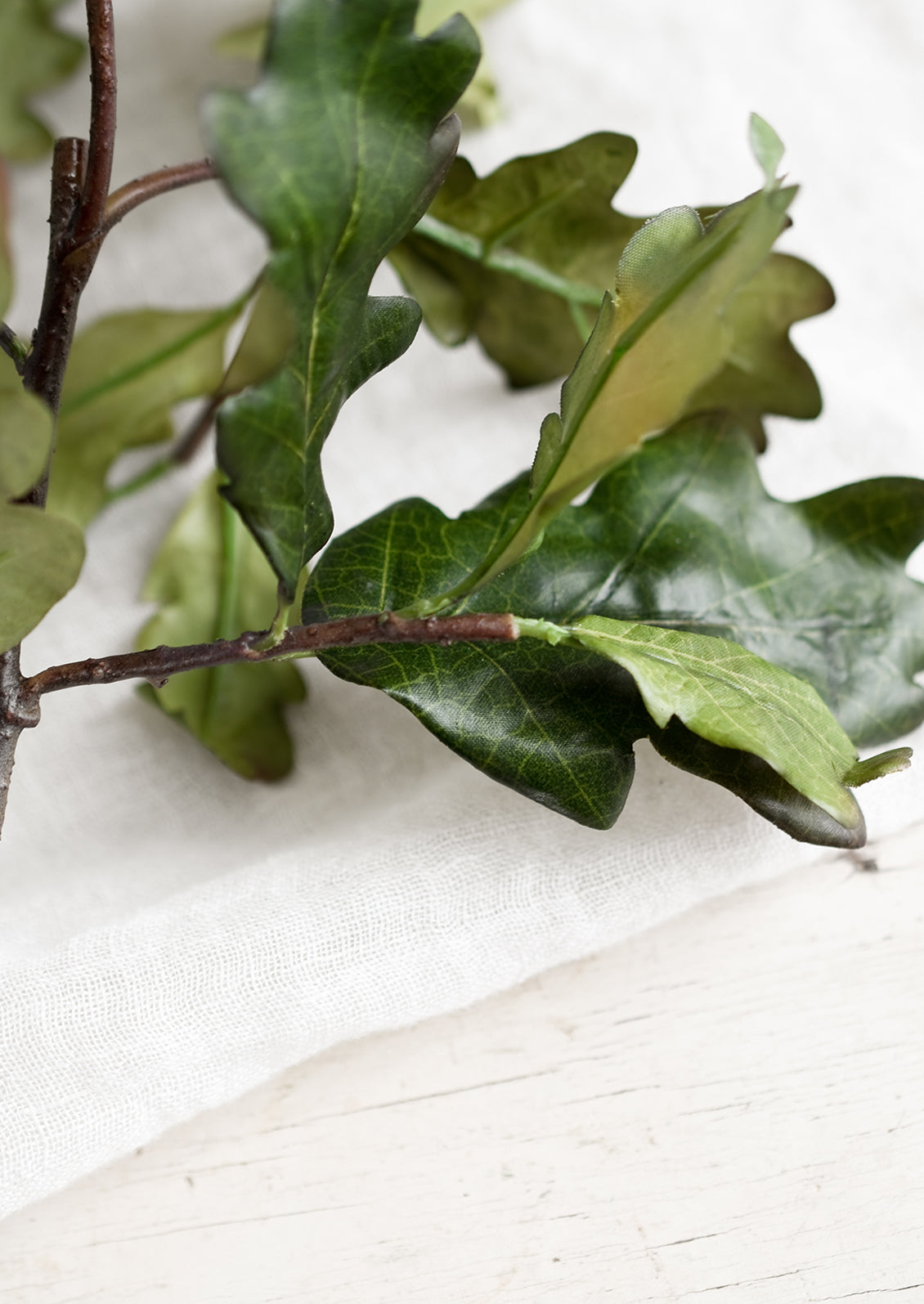 A faux oak stem.