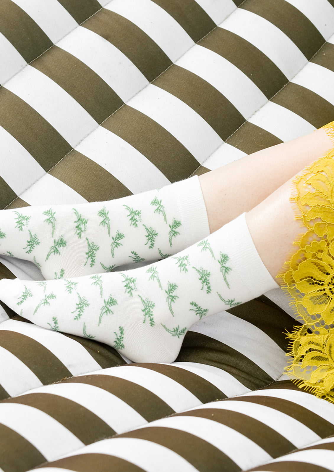 Fern Print Socks
