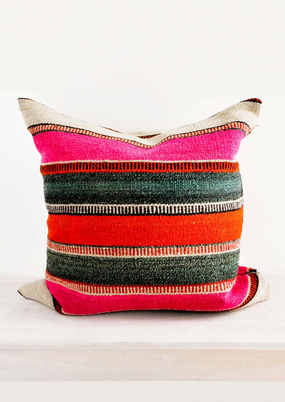 Bolivian Frazada Pillow in Camino, 22" in - LEIF