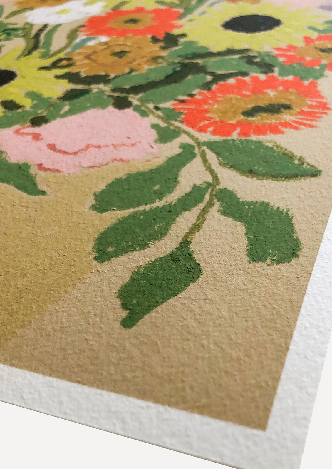 A floral art print.