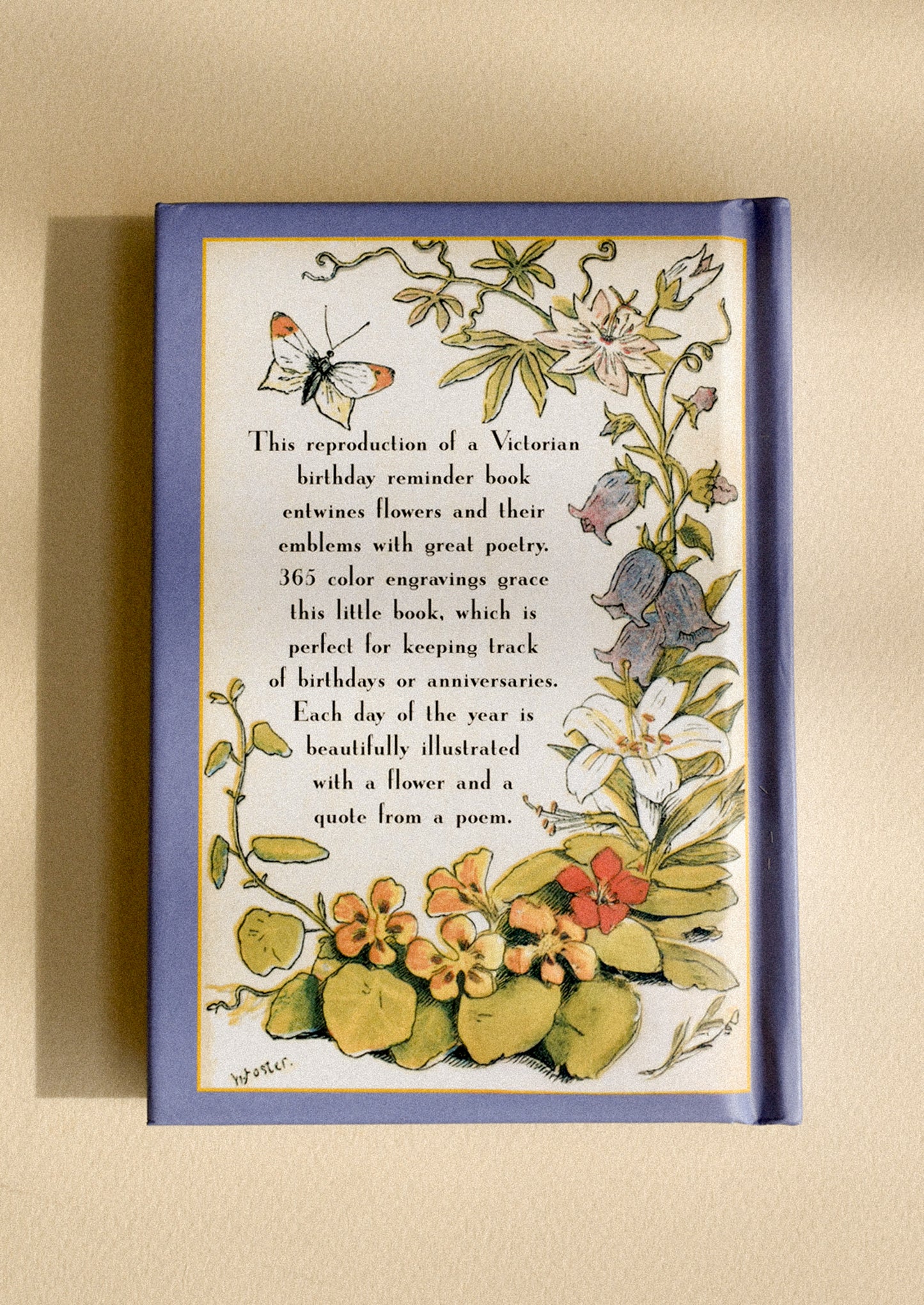 A small book titled "The Floral Birthday Book".
