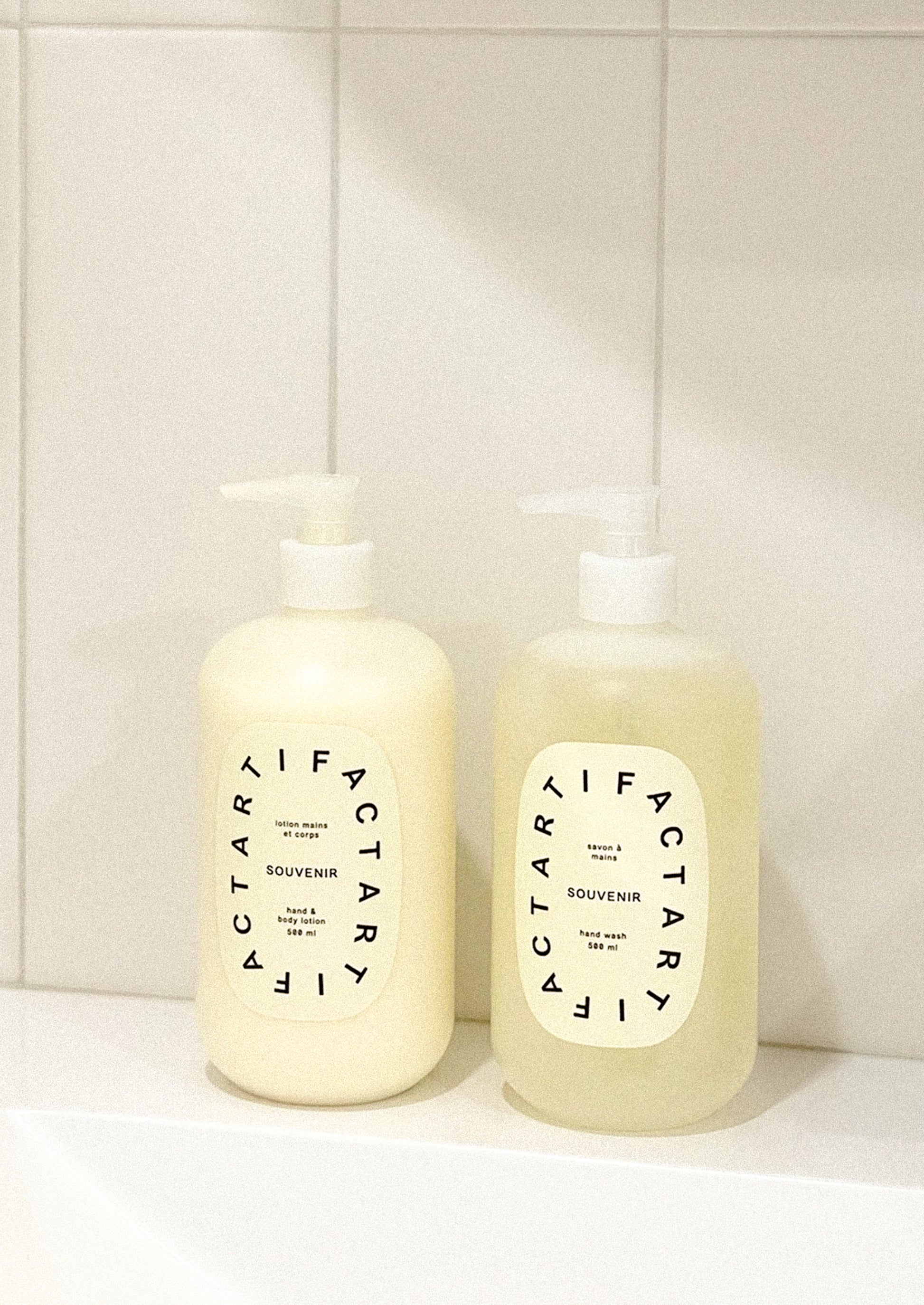 A pump bottle of liquid gel hand soap.