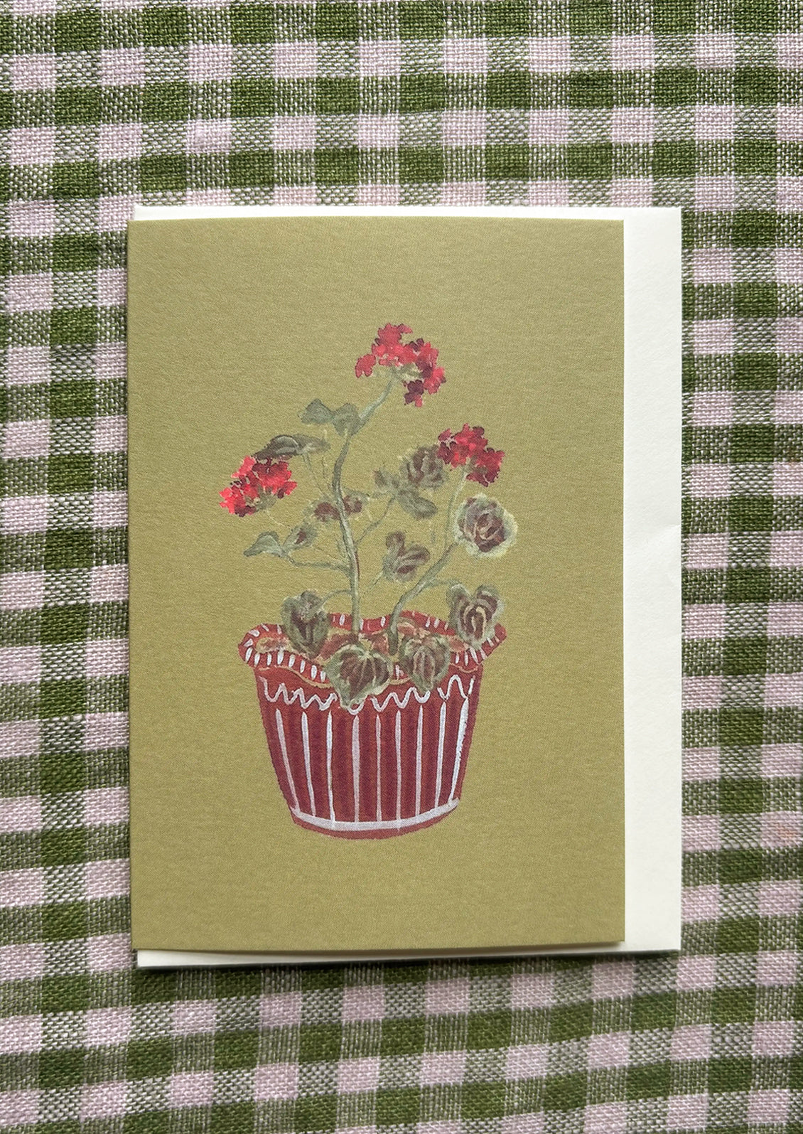 Card with a floral design
