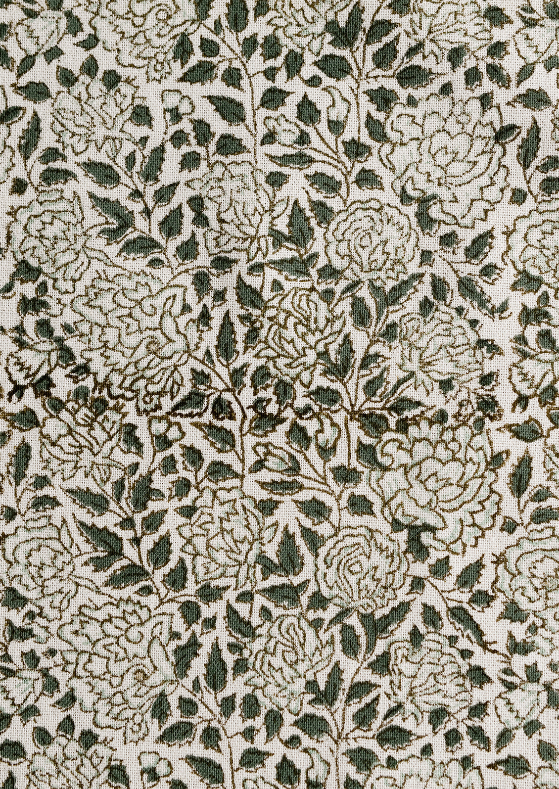 An ivy floral print cotton tea towel.