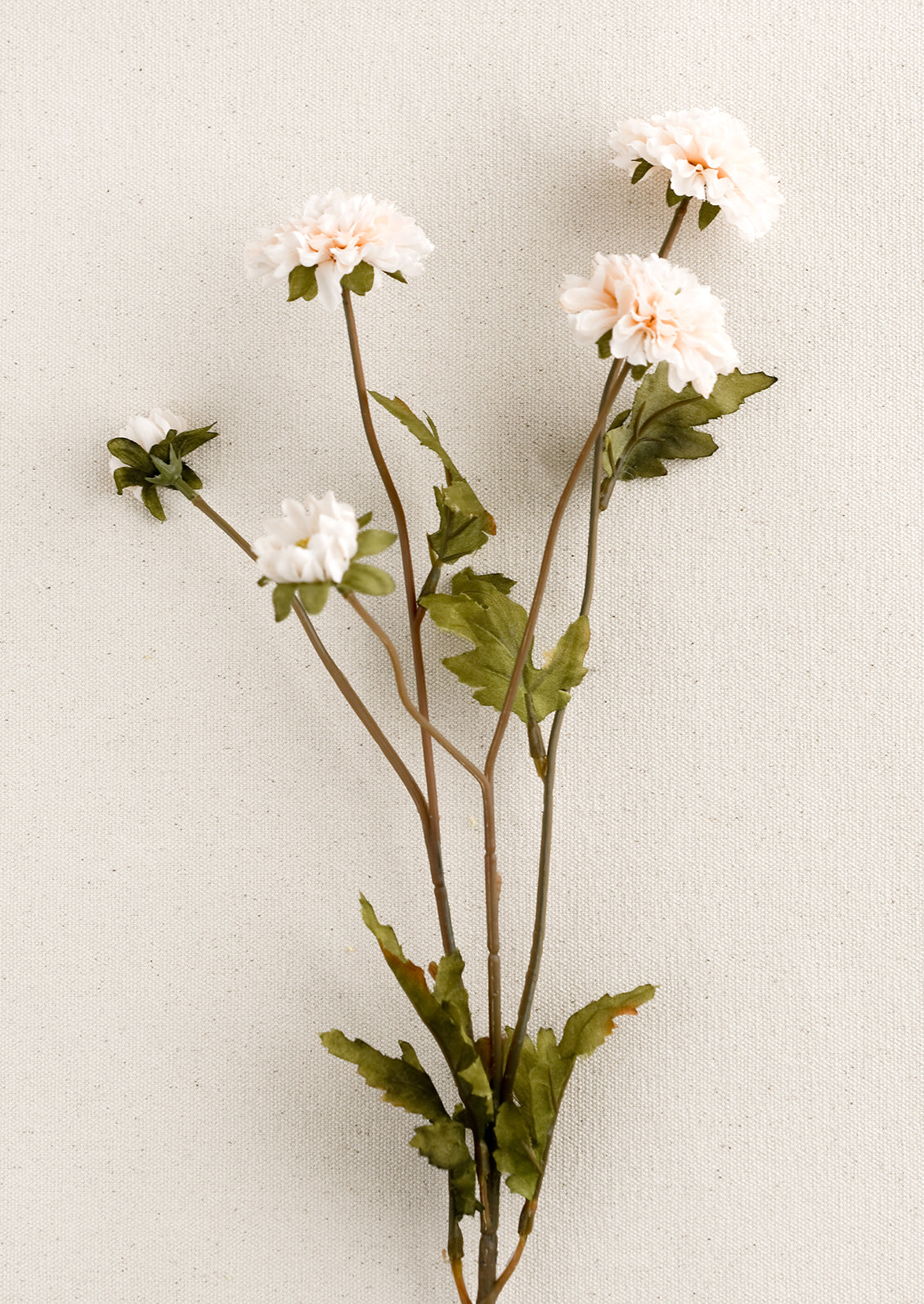 A faux mum spray in peach.