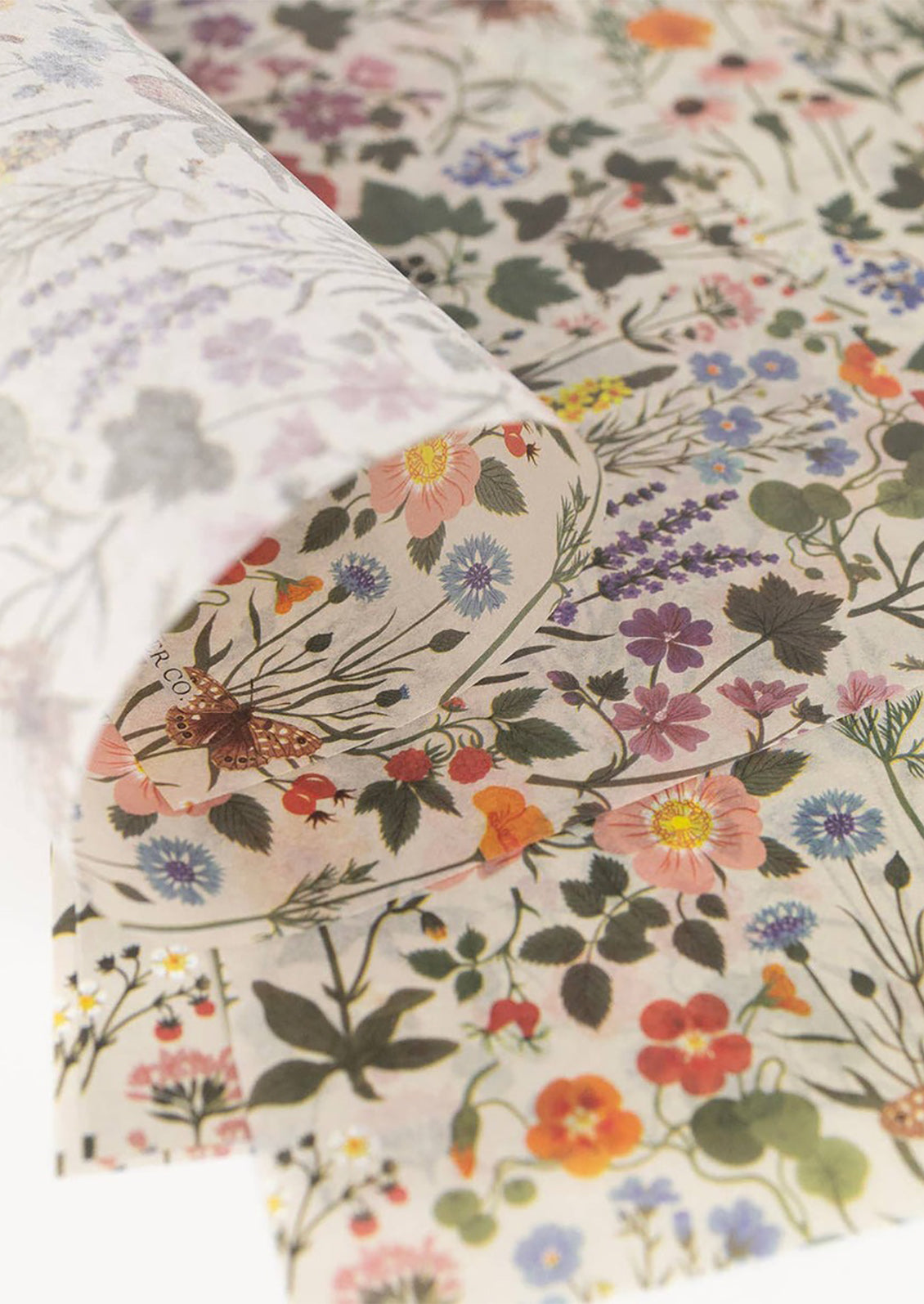 Botanical print tissue paper.