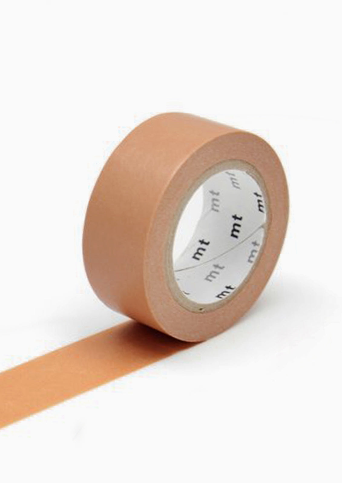 A roll of washi tape in cork brown color.