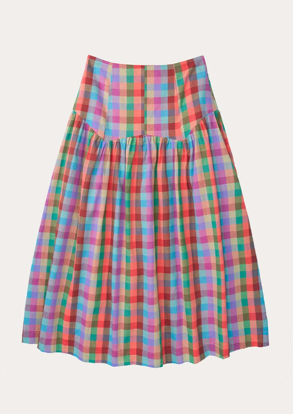A multicolor plaid skirt