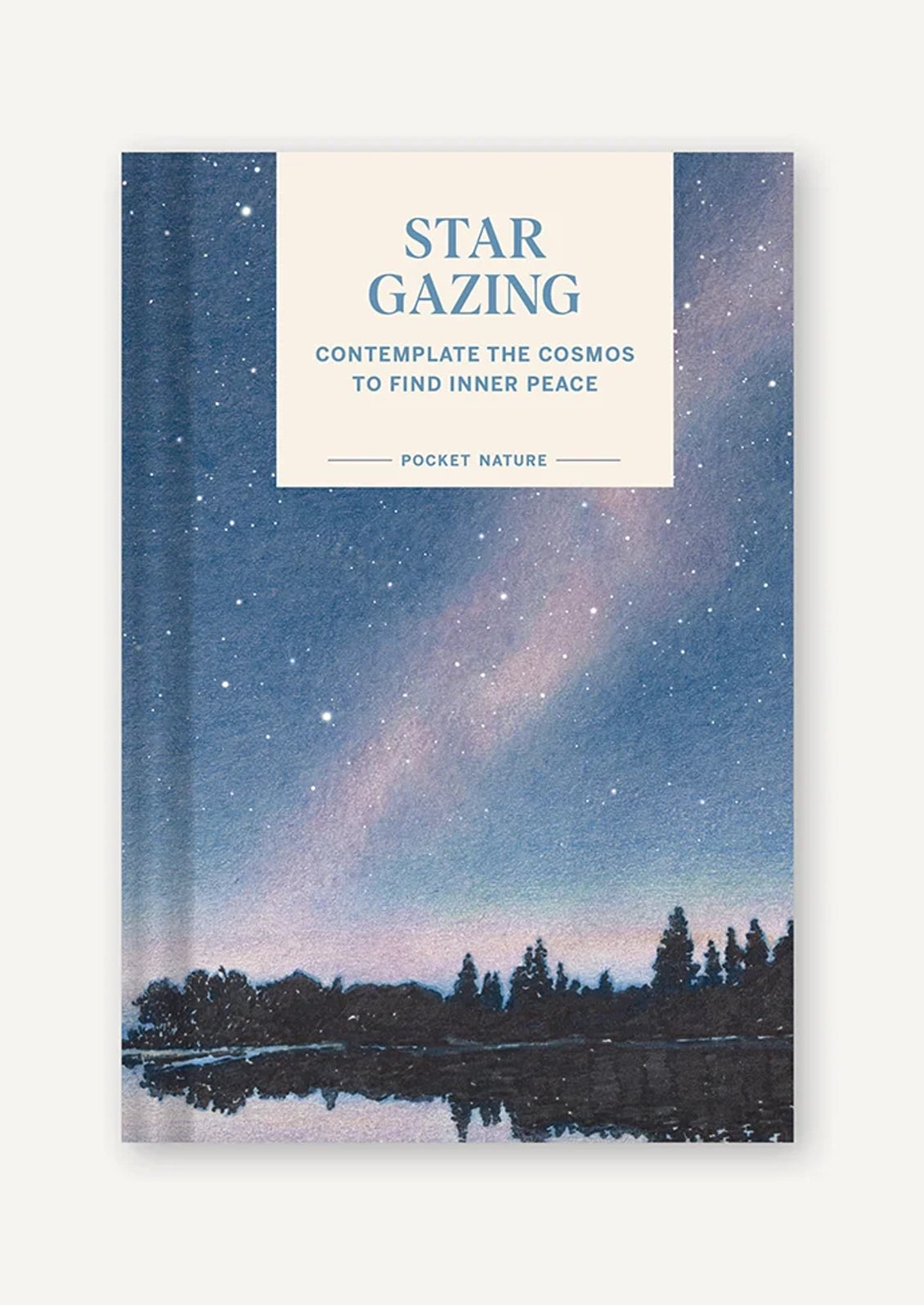 A book titled "Star Gazing" with an image of a night sky with tiny stars.