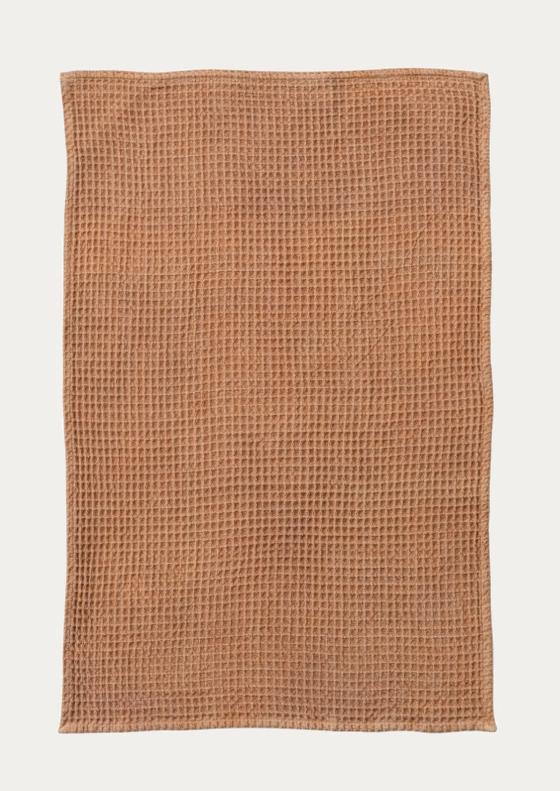 Orange waffle textured kitchen towel
