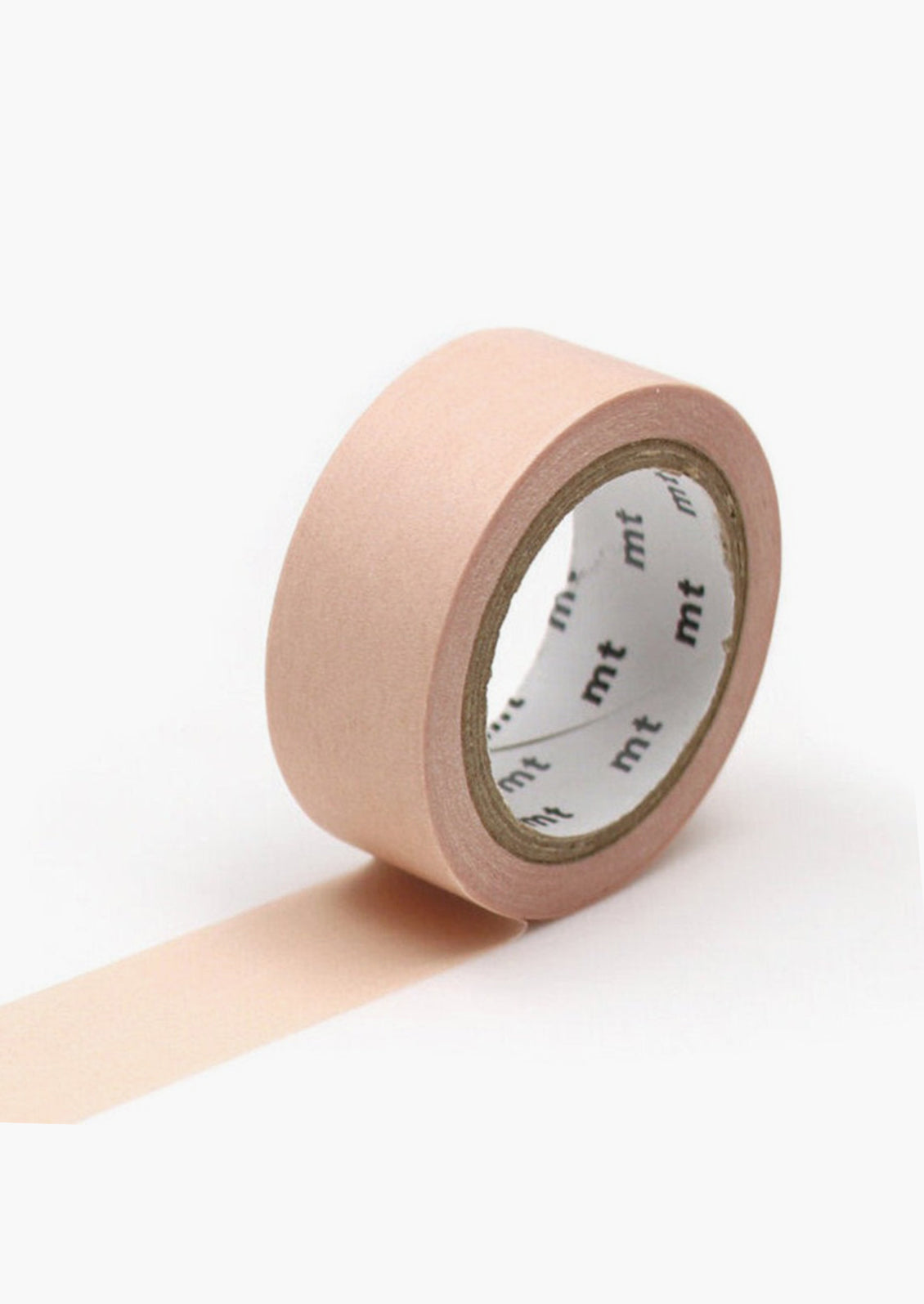 A roll of washi tape in solid nude color.