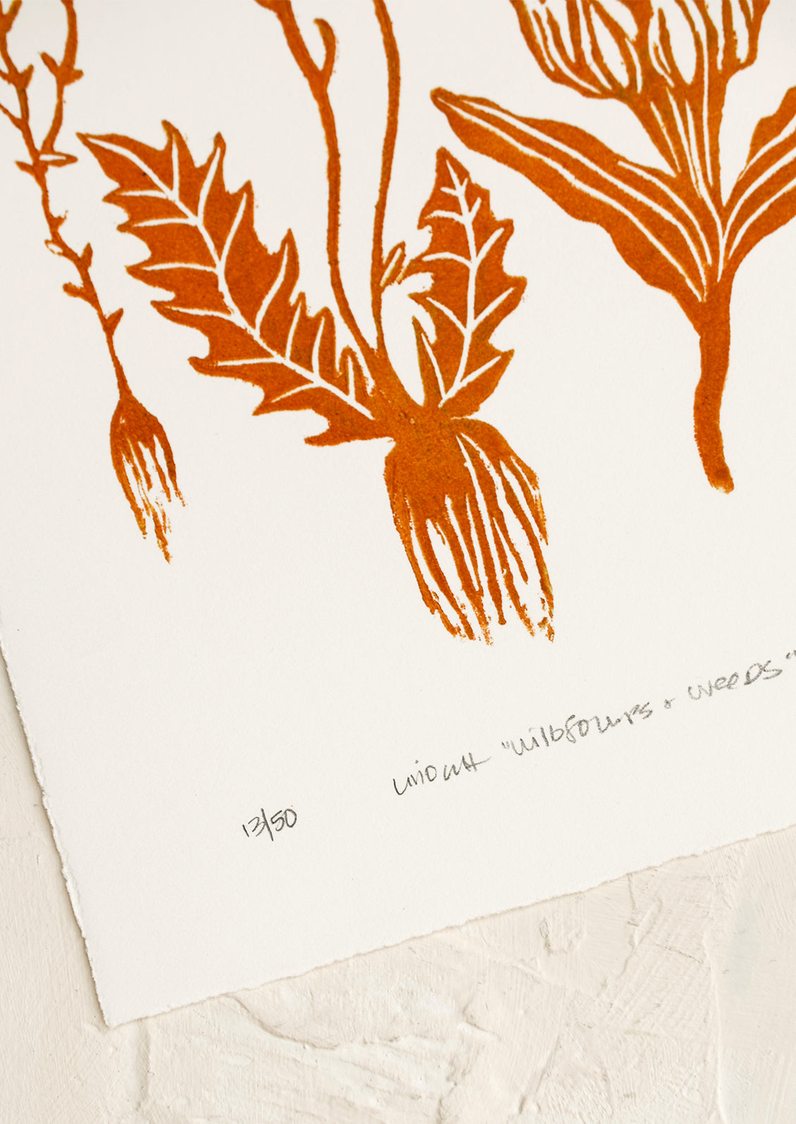 Titled and numbered art print.