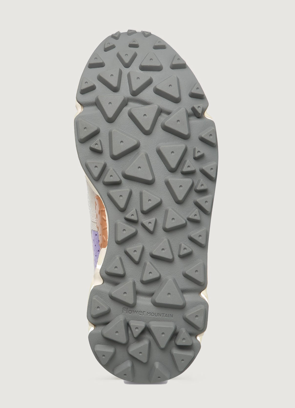 A pair of sporty sneakers in multicolor pastels.