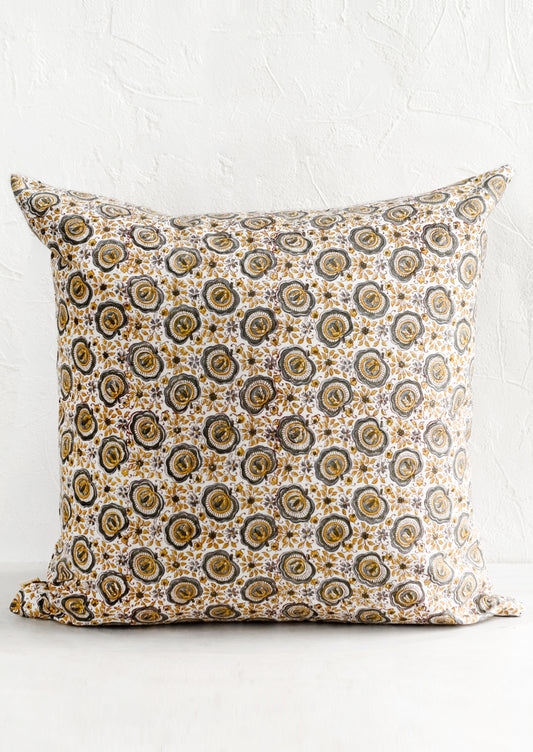 A block printed pattern in flower fan print.