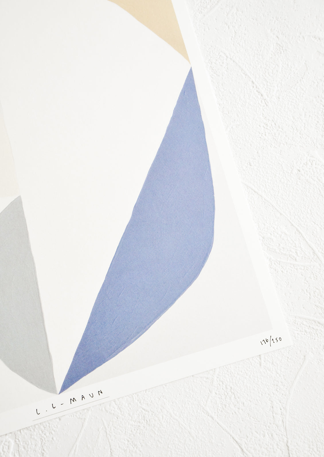 Artist's signature and edition numeration handwritten on art print