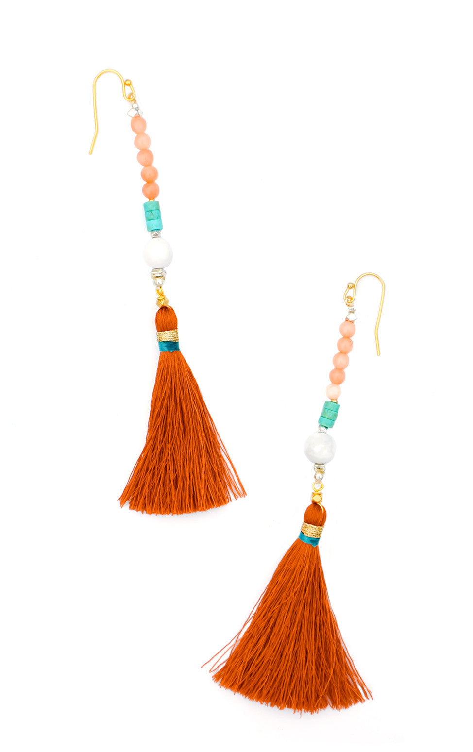 Linosa Earrings in Red Rock - LEIF