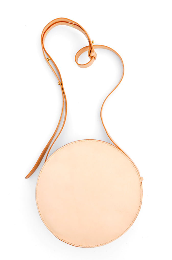Full Moon Crossbody Bag in Natural - LEIF
