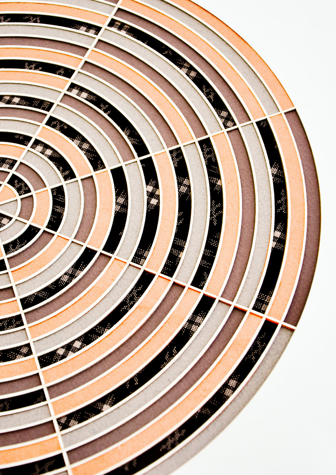 Bullseye Laser Cut Artwork in  - LEIF