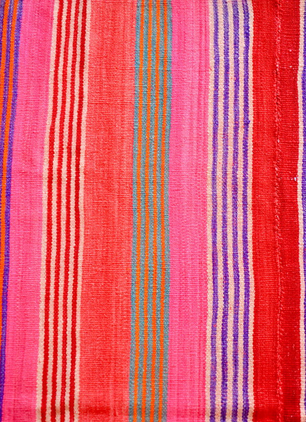 Bolivian Frazada Rug in Monterrey Stripe in  - LEIF