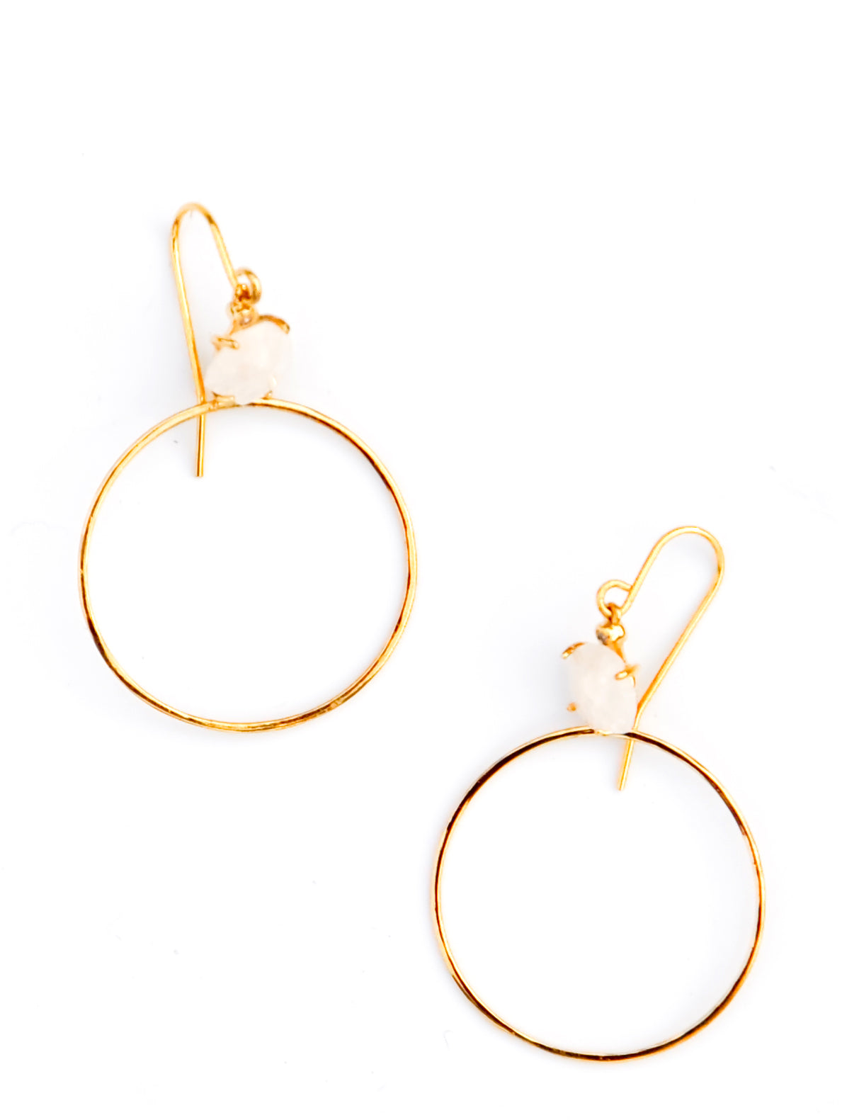 Moon Circle Earrings in  - LEIF