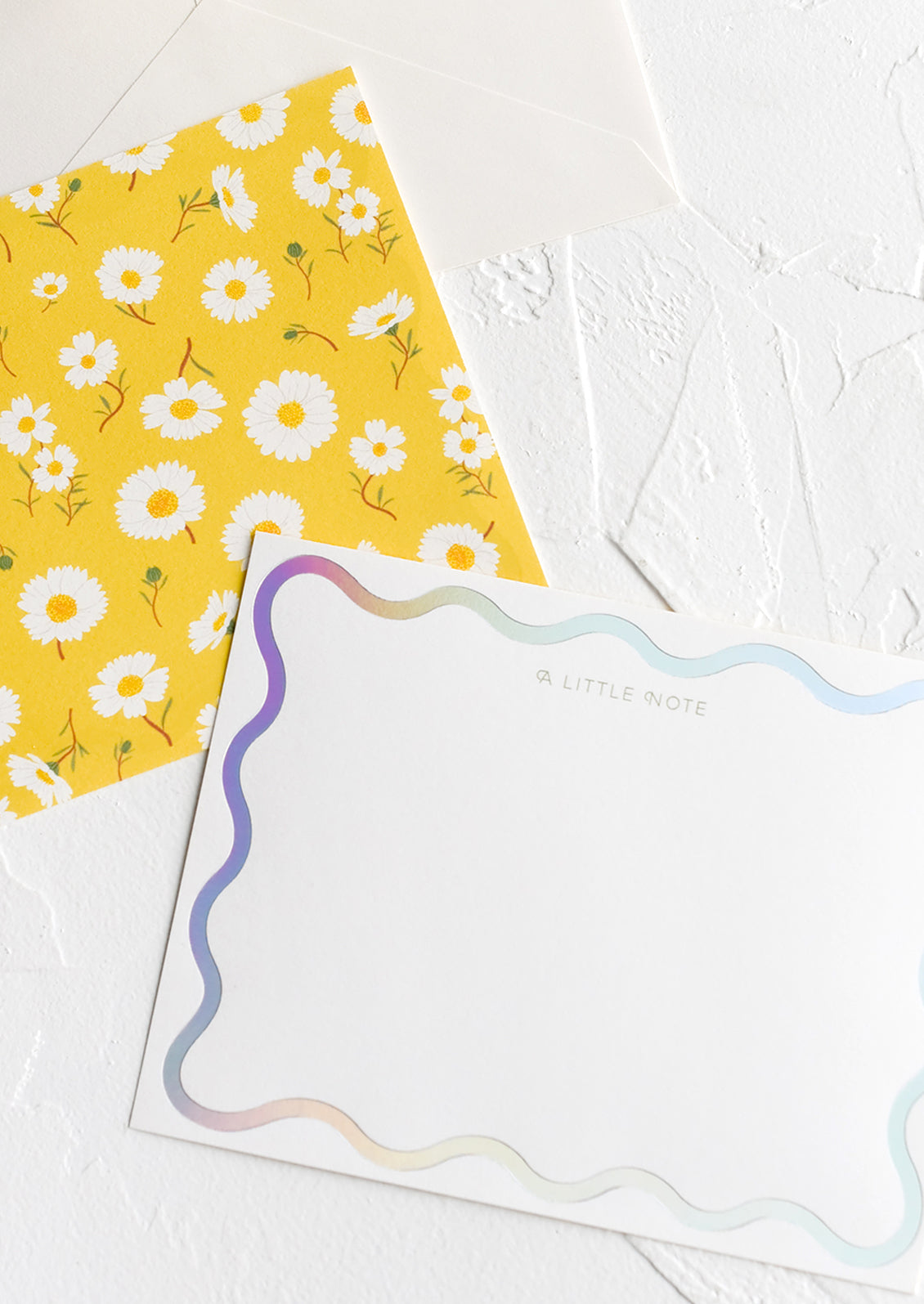Notecards with contrasting front and back.