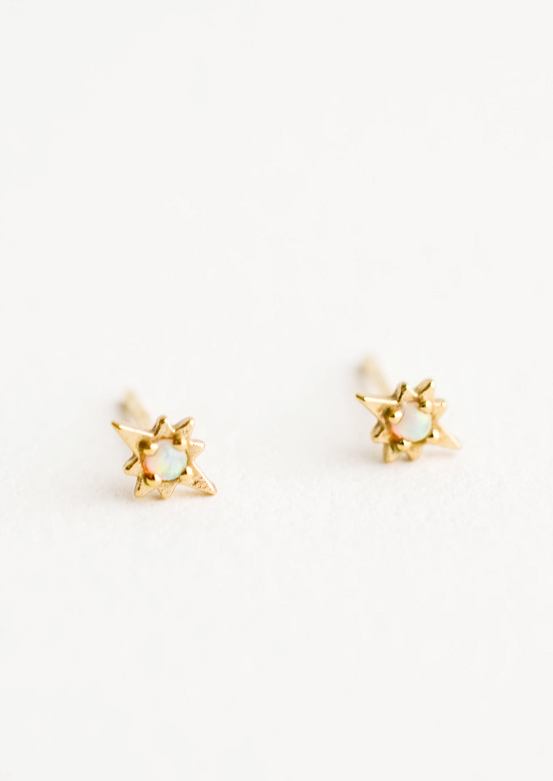 Opal Compass Stud Earrings