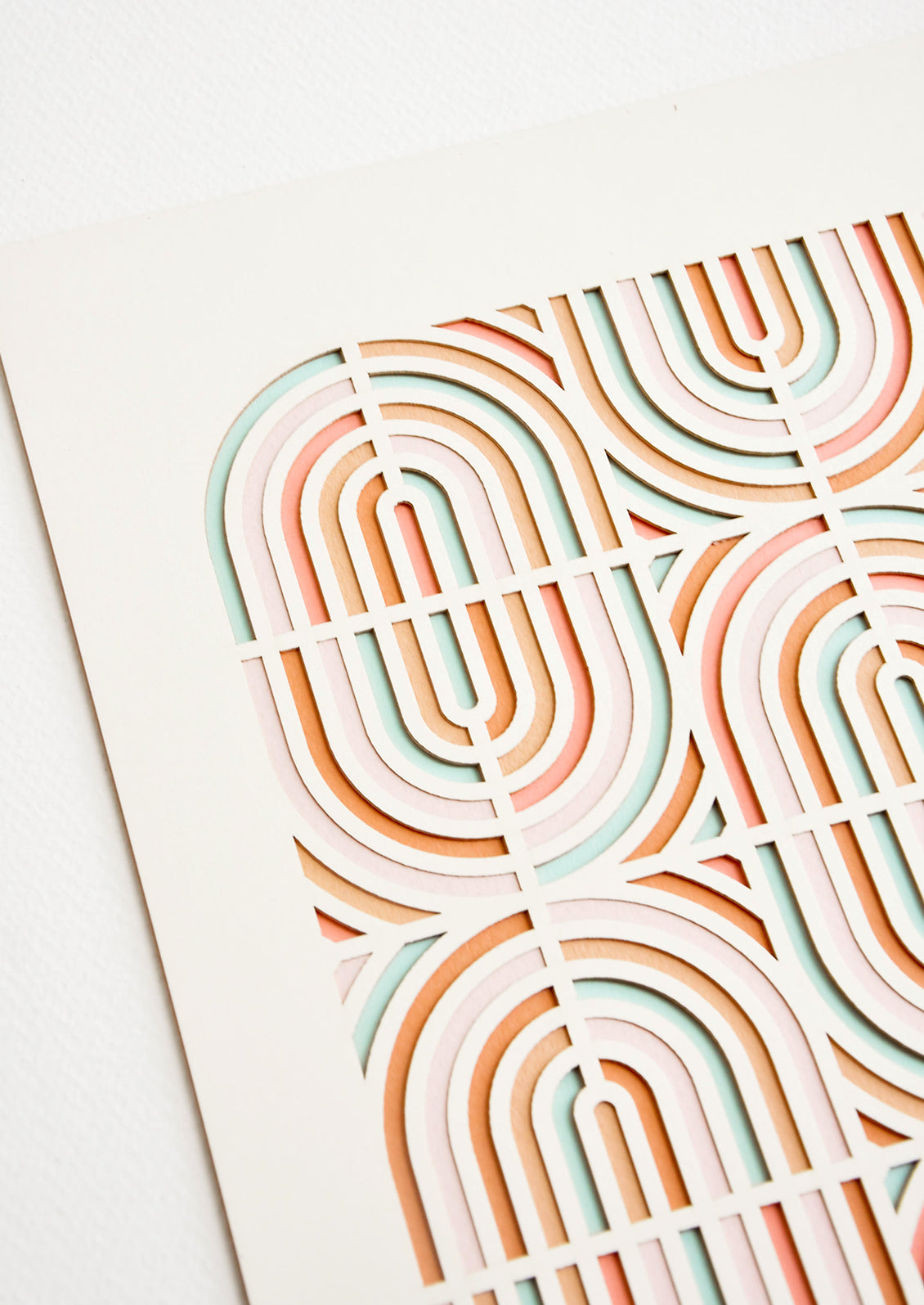 Oval Rainbows Laser Cut Artwork in  - LEIF