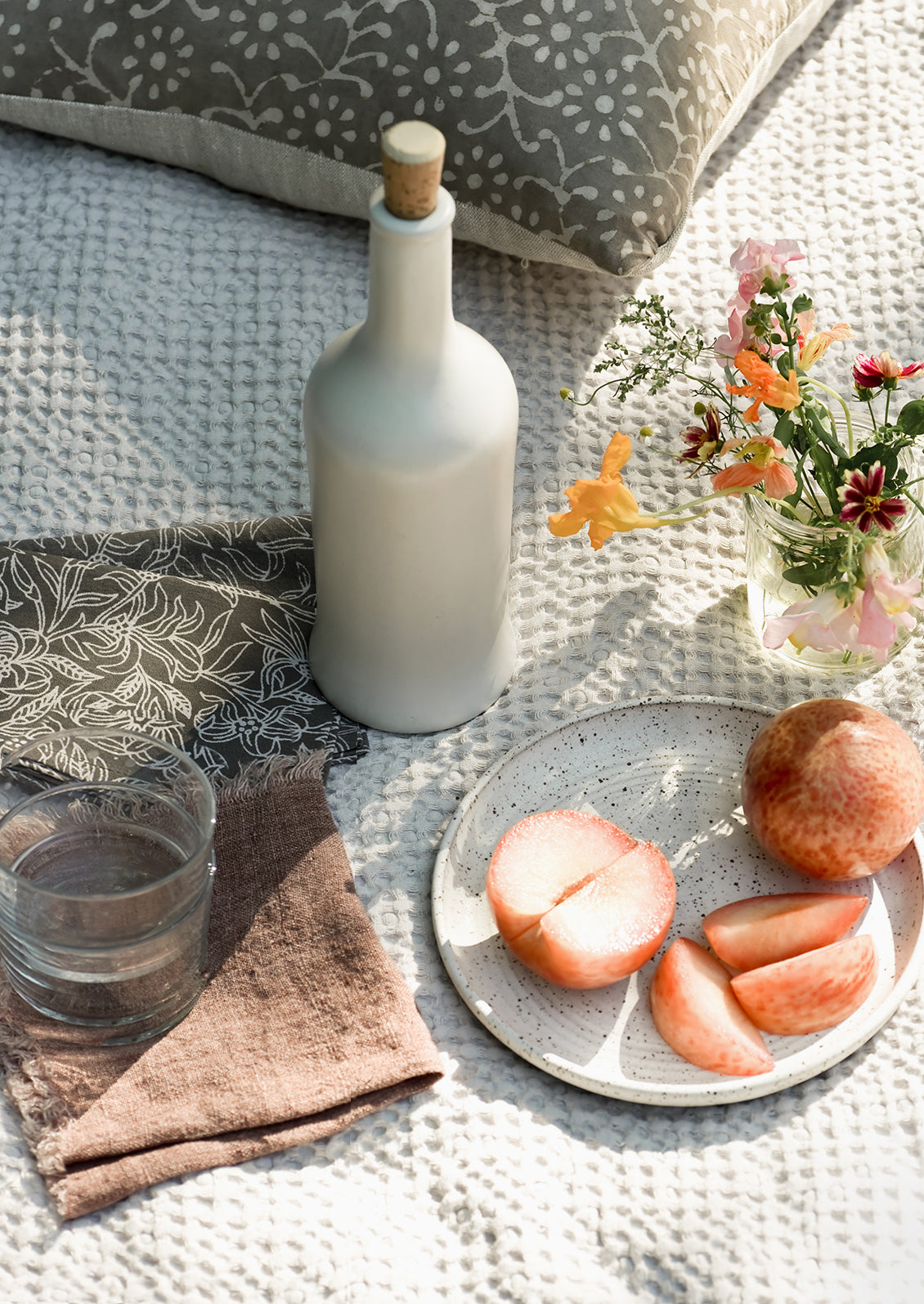 A picnic scene.
