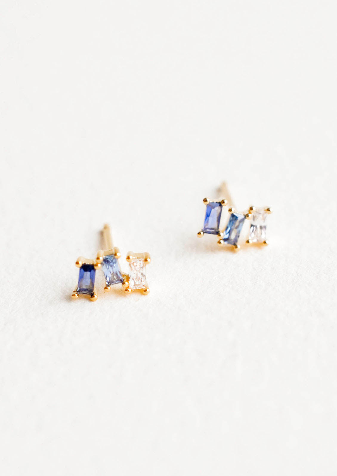 Stacked Sapphire Studs in  - LEIF