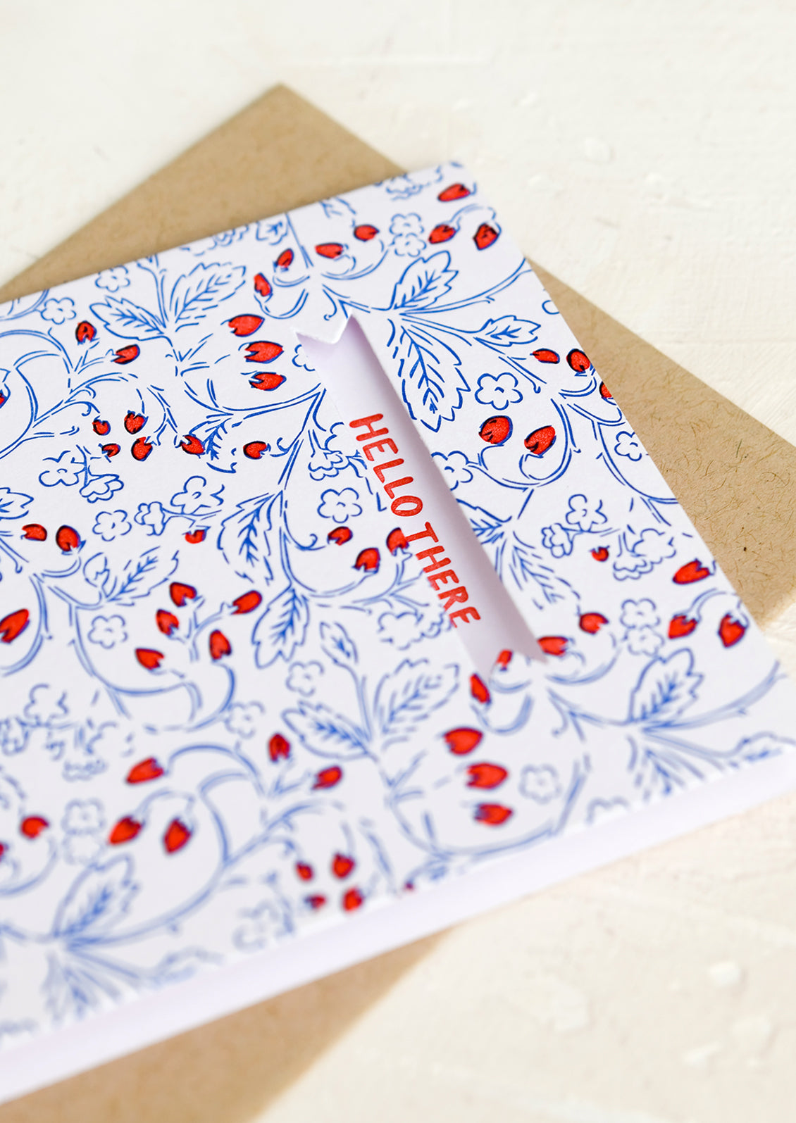 Strawberries Hello Card