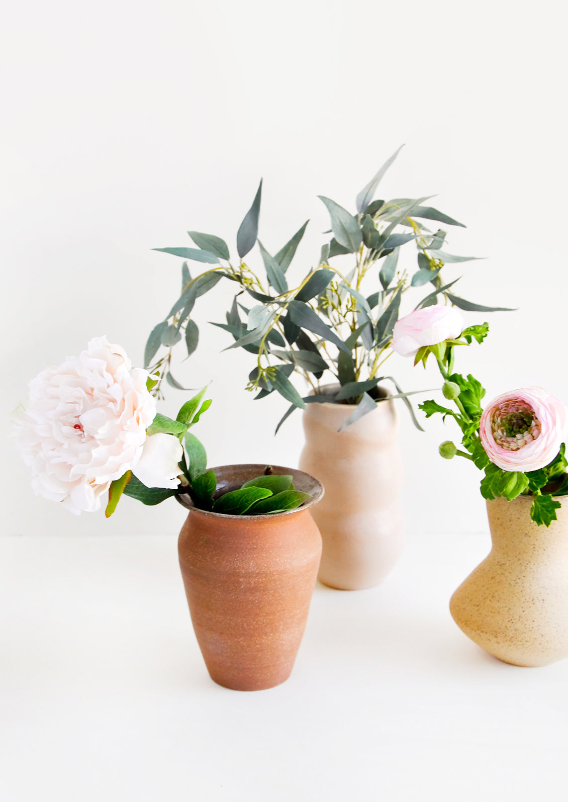 Almond Ceramic Vase in  - LEIF